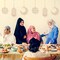 12 Pcs Ramadan Wooden Ornaments Eid Mubarak Hanging Hollow Pendant Ramadan Party Wall Decorations Moon Star Lantern Shape Ornament for Muslim Islam Festive Home Table Decoration